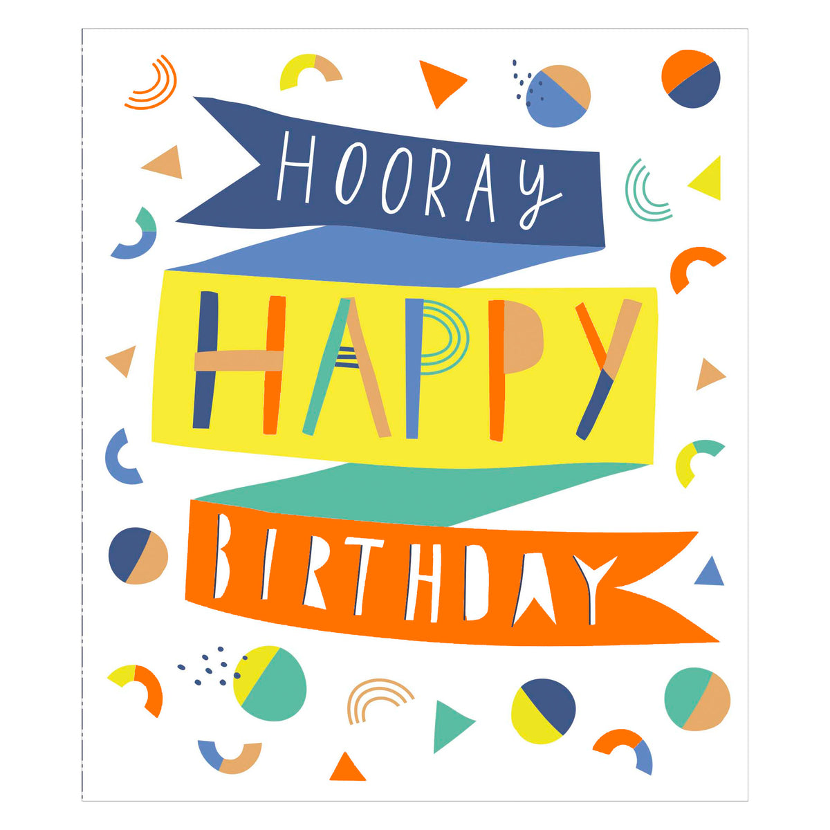 Hooray Birthday Greetings Card