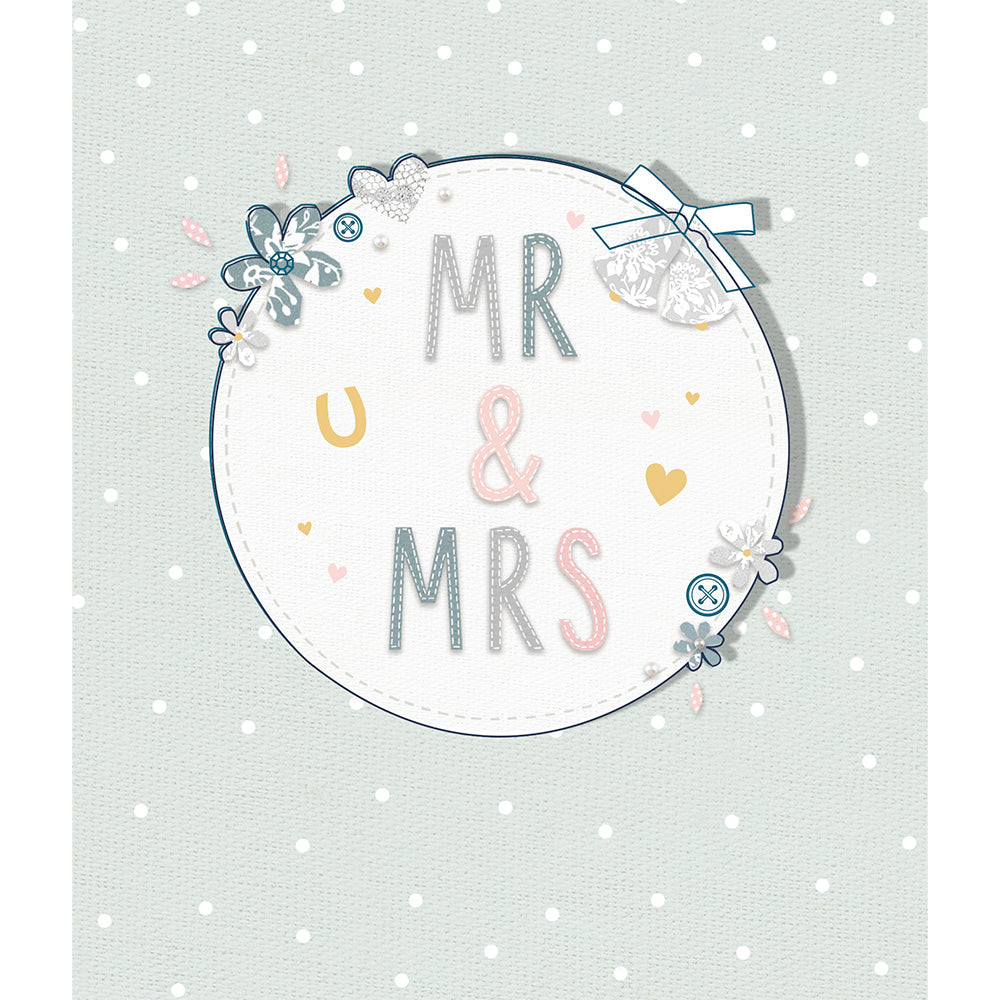 Mr &amp; Mrs Wedding Greetings Card