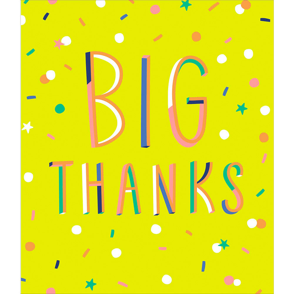 Big Thanks Greetings Card
