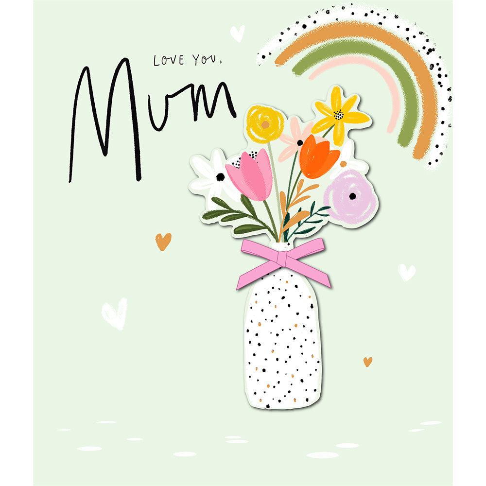 Love You Mum Birthday Greetings Card