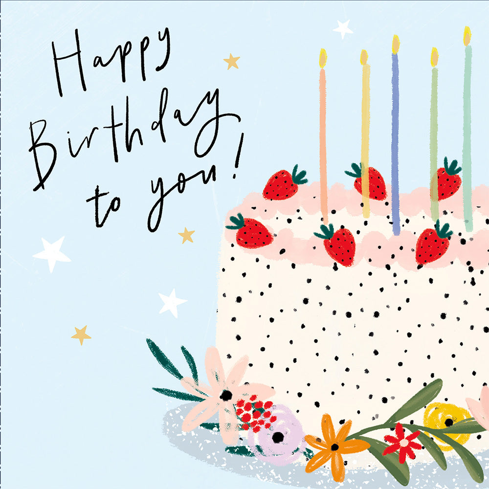 Birthday Cake Birthday Greetings Card