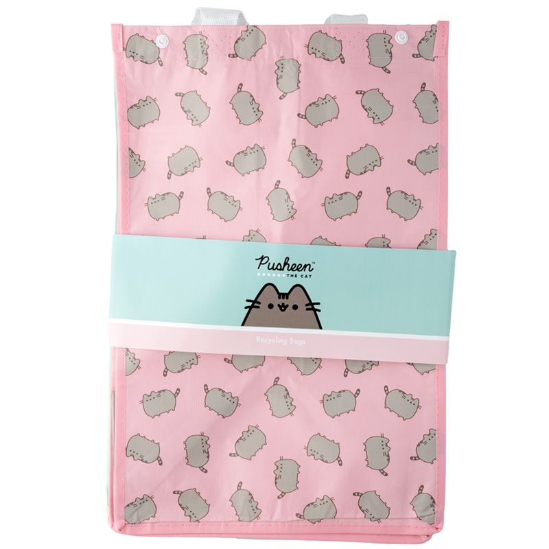 Set of 3 RPET Laundry Storage Bags / Recycling Bags - Pusheen the Cat