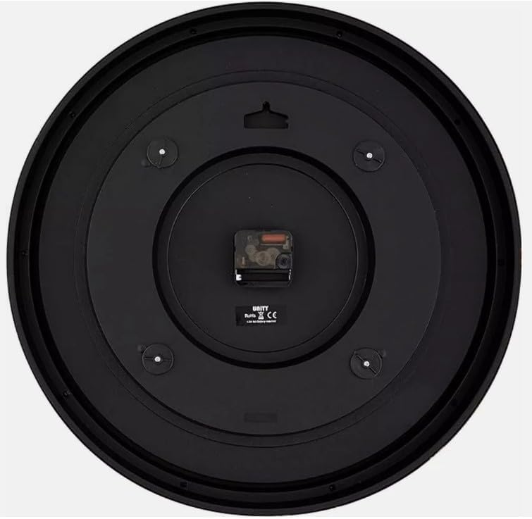 Station Wall Clock 50cm Grand Central in Dark Earth Brown