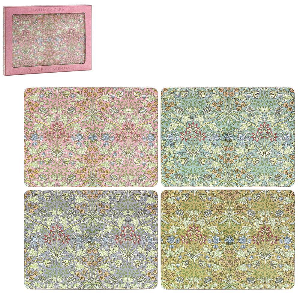 William Morris Hyacinth Coaster & Placemats Set of 4