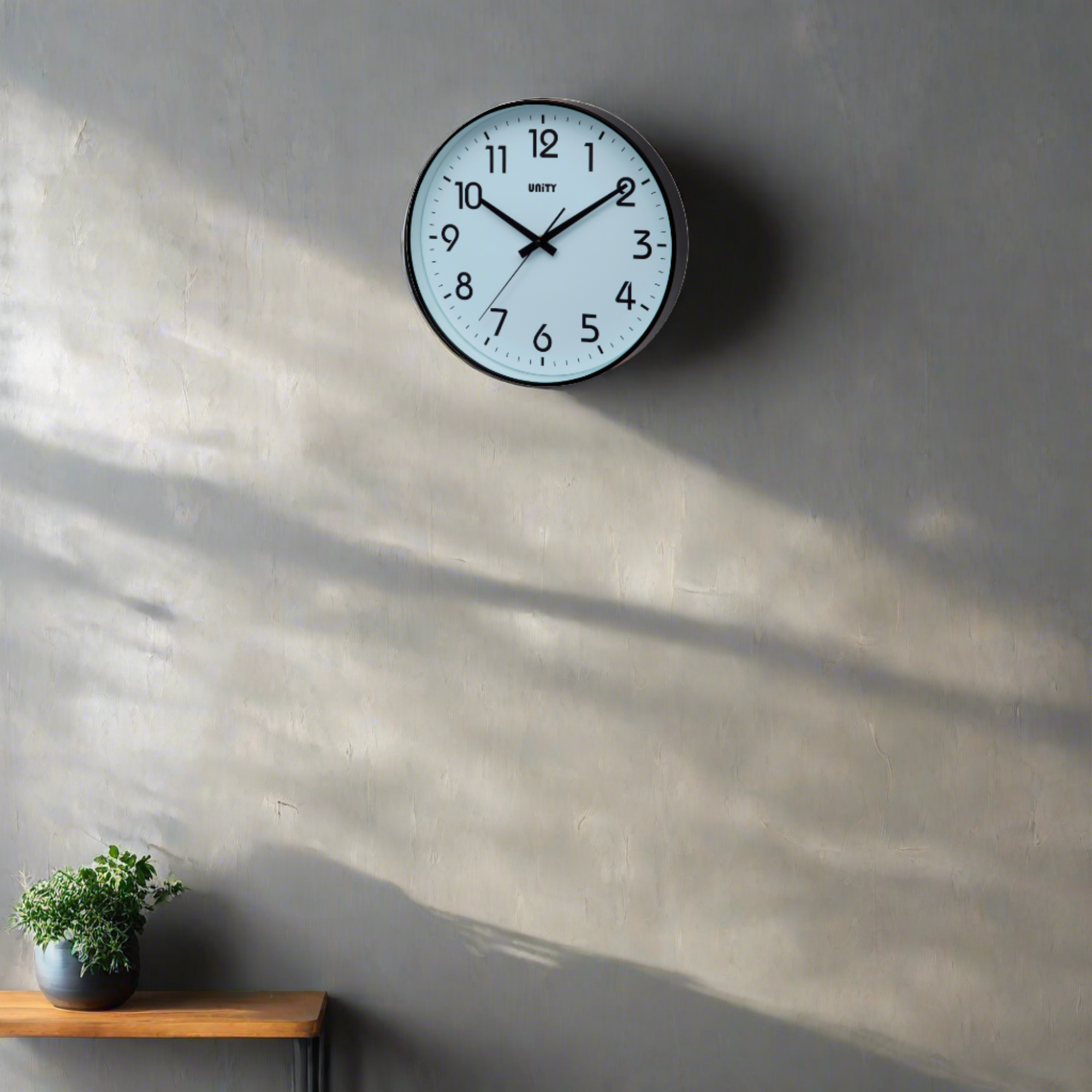 Fradley Black 30cm Wall Clock