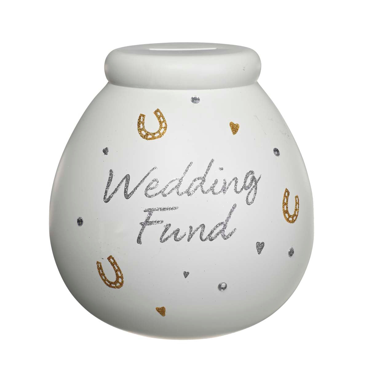 Wedding Horse Shoe Money Jar