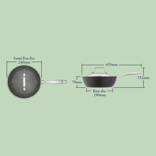 Stellar Rocktanium 24cm Non-Stick Saute Pan