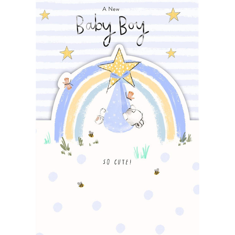 New Baby Boy Greetings Card