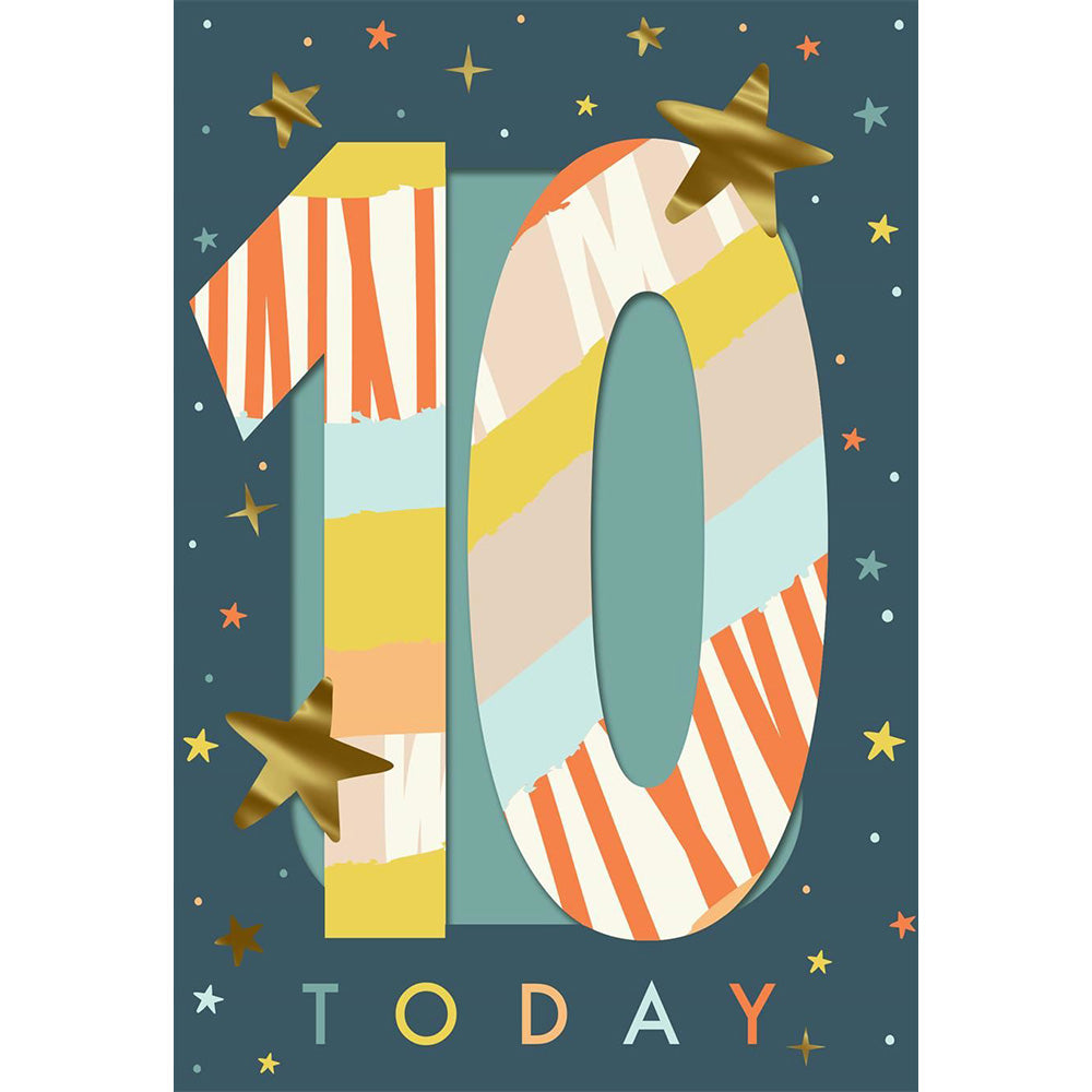 10 Today Birthday Greetings Card
