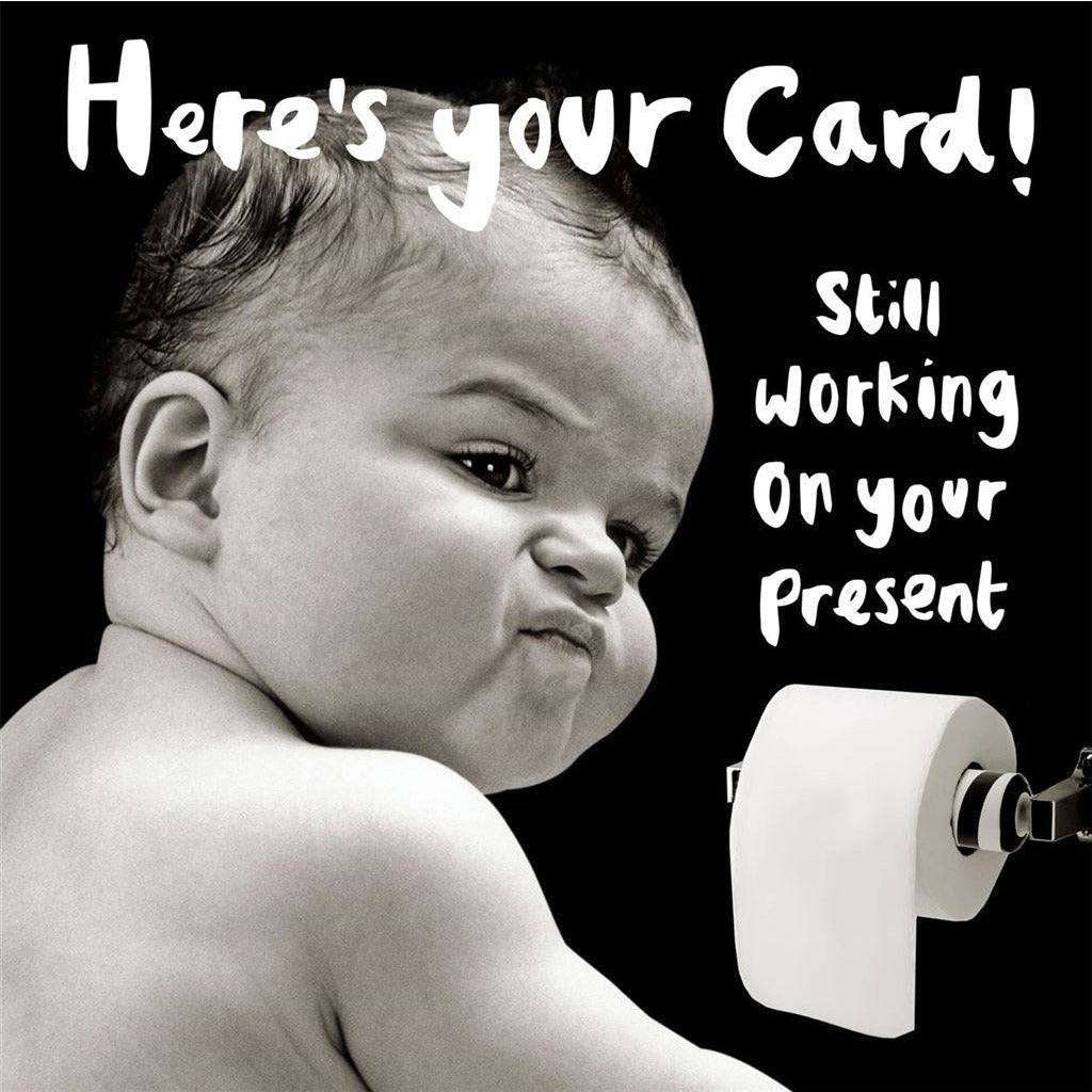 Working On Your Present Birthday Greetings Card