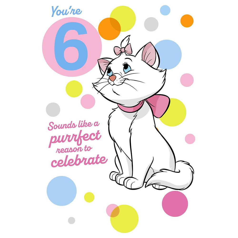 You're 6 Disney 6th Birthday Greetings Card