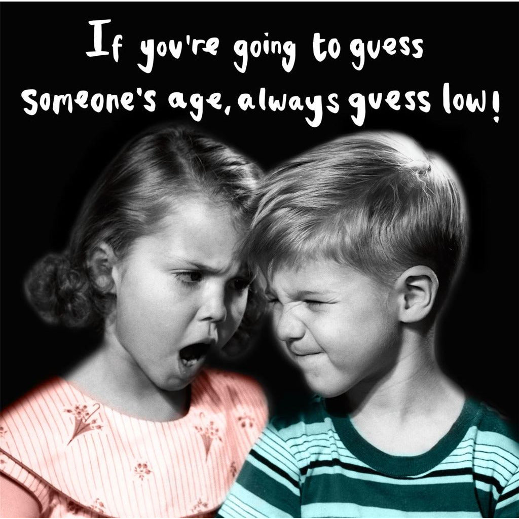 Guess Their Age Birthday Greetings Card