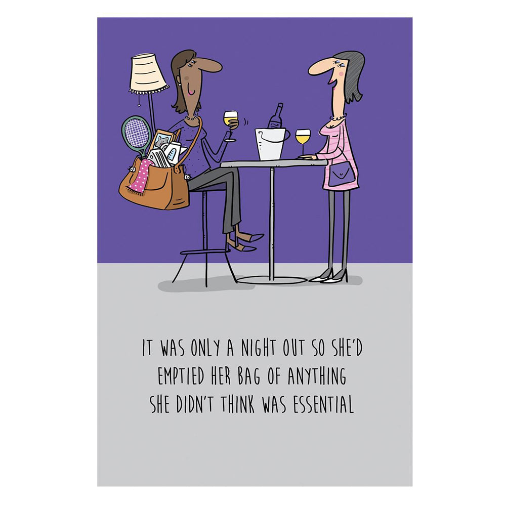 Bag Essentials Birthday Greetings Card