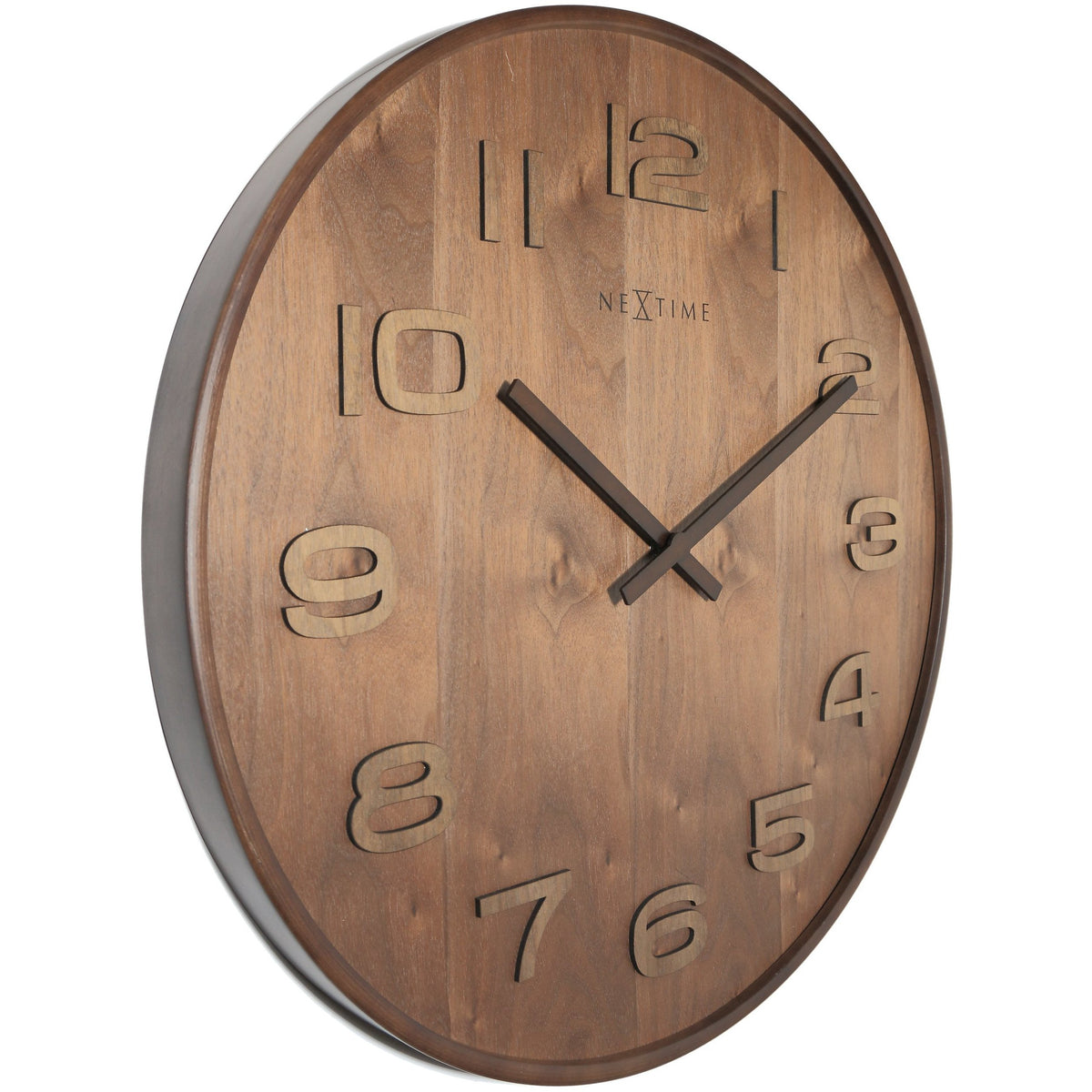 NeXtime - Wall clock – 53 x 3 cm - Wood - Brown - &#39;Wood Wood Big&#39;