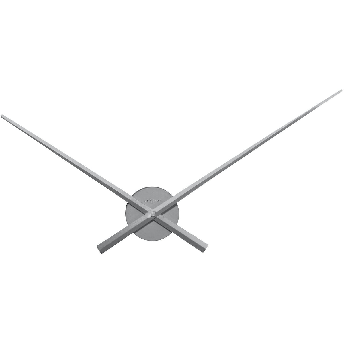 NeXtime - Wall clock – Ø 70 cm -  Aluminum - Silver- &#39;Hands&#39;