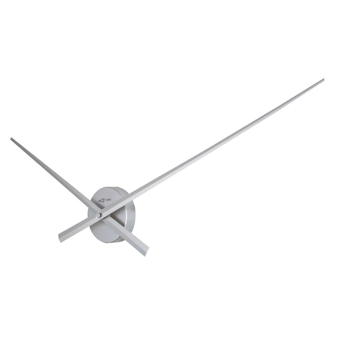 NeXtime - Wall clock – Ø 70 cm -  Aluminum - Silver- &#39;Hands&#39;