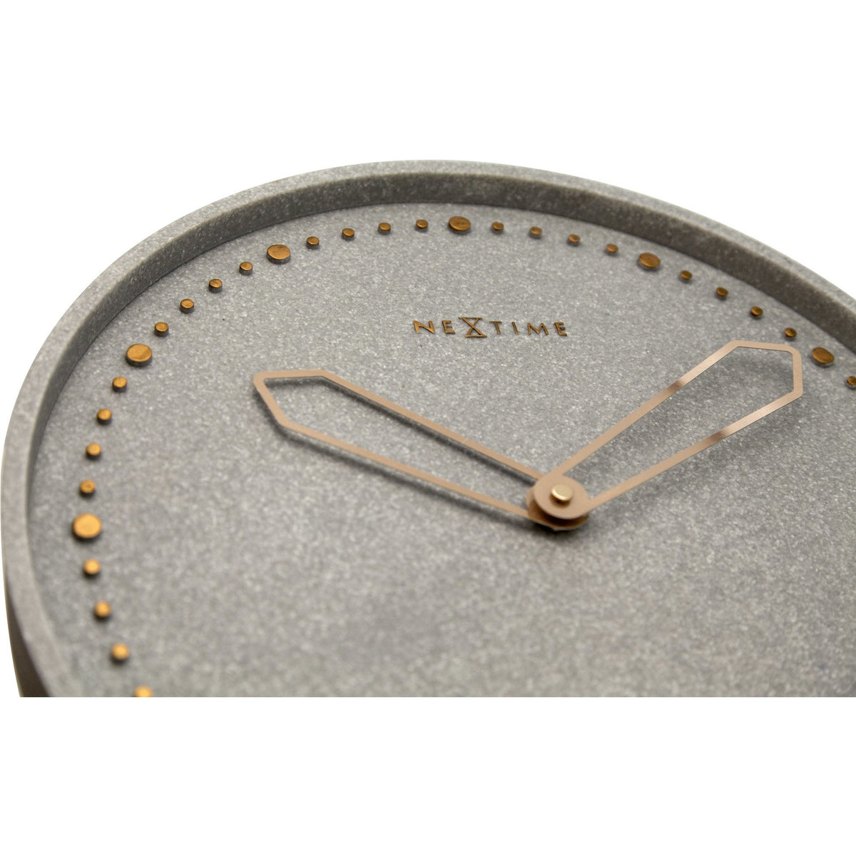 NeXtime - Wall clock - Ø 35 cm - Polyresin – Grey - &#39;Cross&#39;