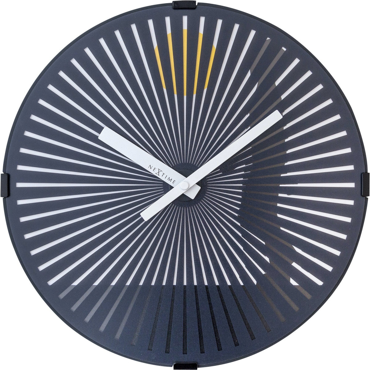 NeXtime - Wall clock- Ø 30 cm – Plastic – Motion clock-  Black – &#39;Walking Man&#39;