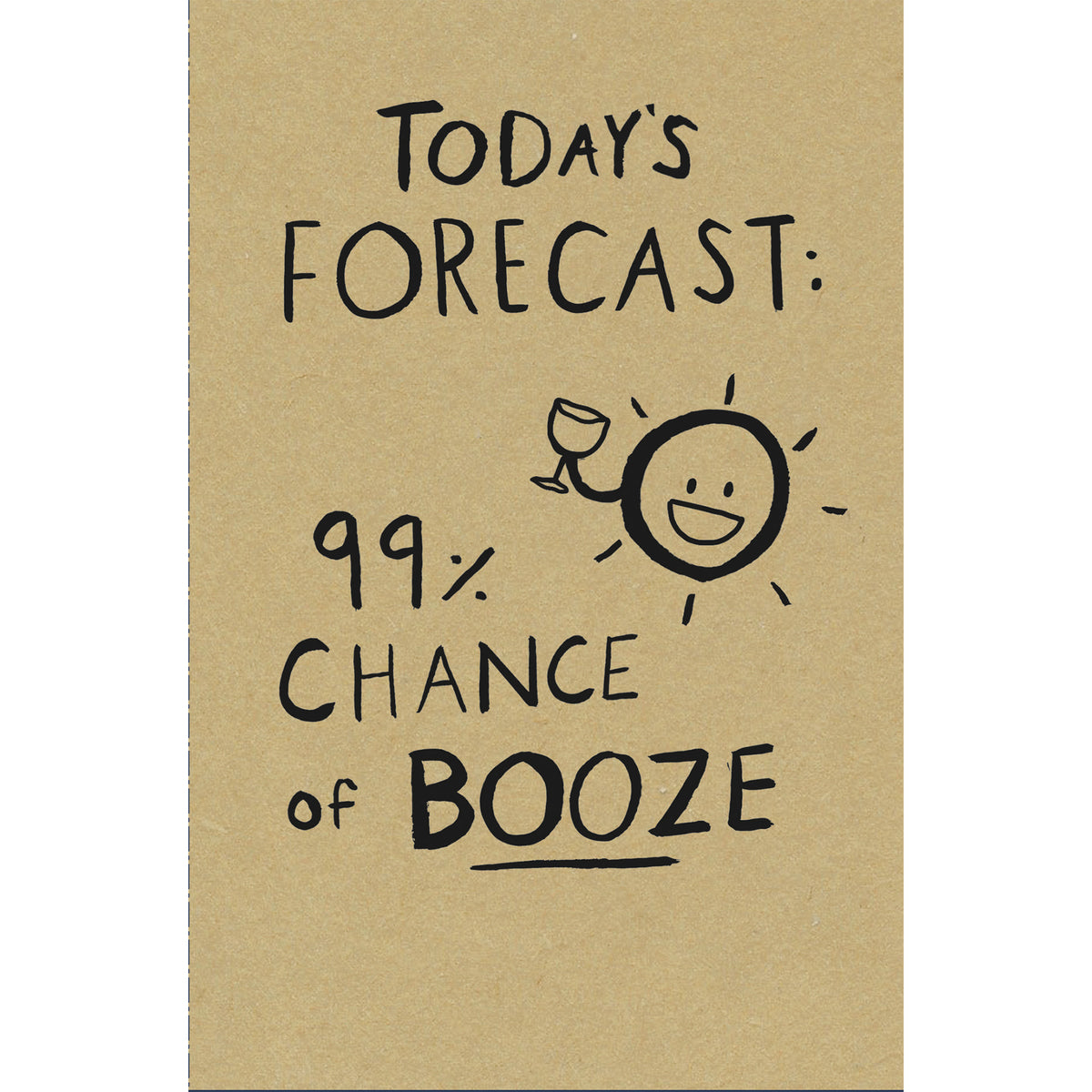 Booze Humour Birthday Greetings Card