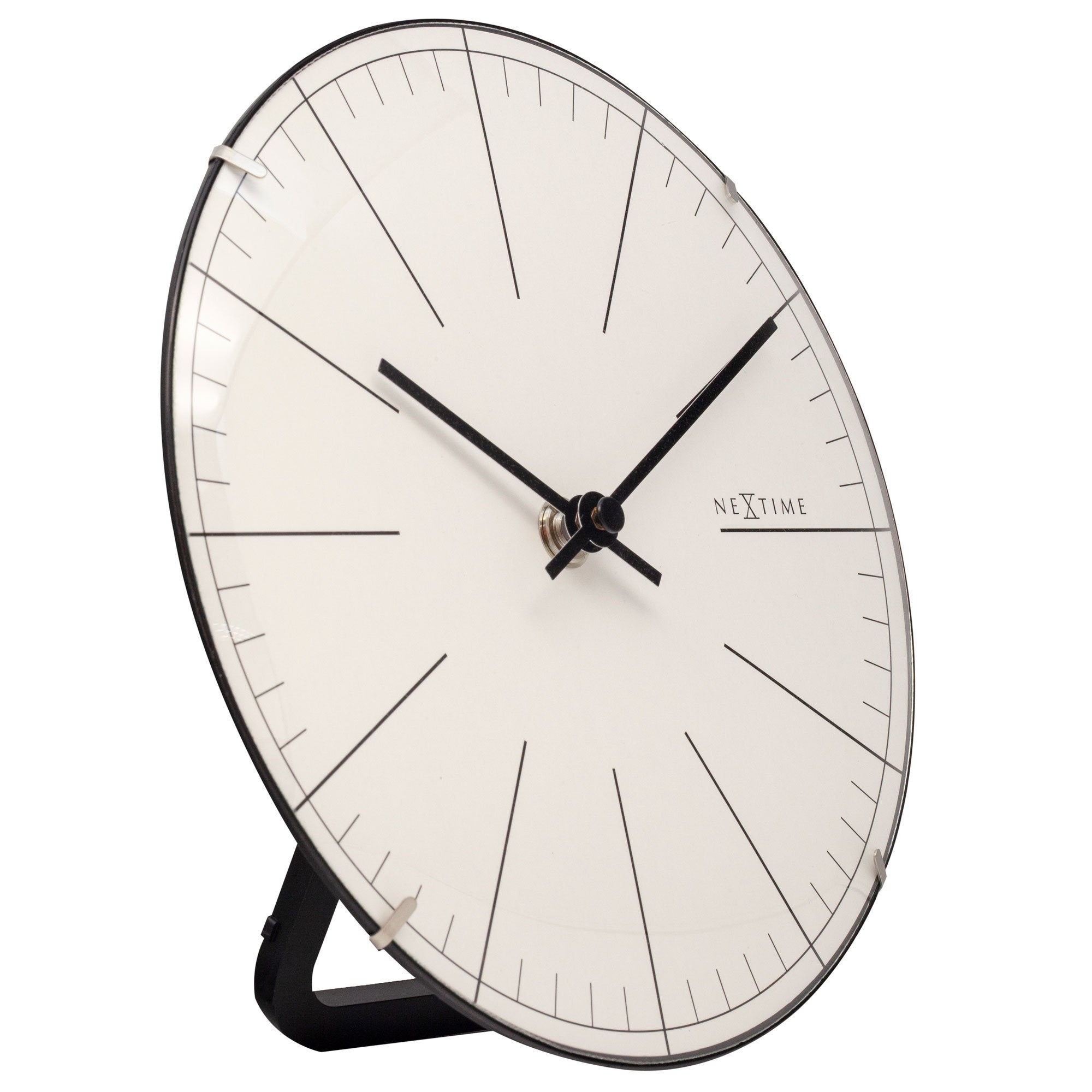 Next Time Clock NeXtime - Wall clock/ Table clock- Ø 20 cm- Glass – Dome Shaped Glass ...