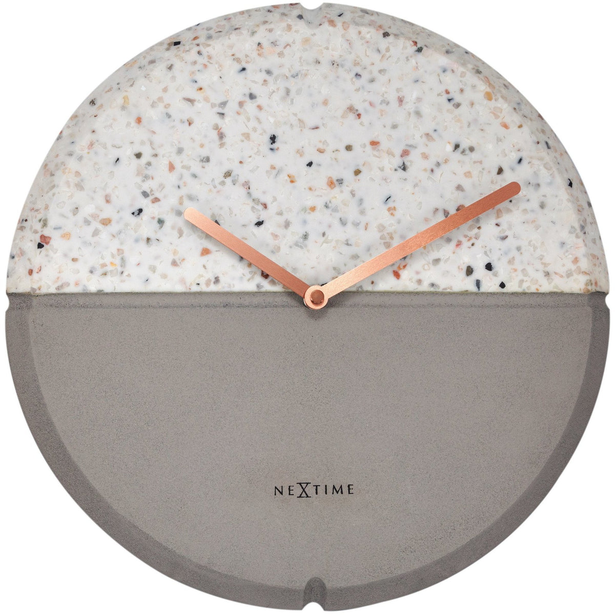 NeXtime - Wall clock - Ø 32 cm - Concrete / Terrazzo - Grey - &#39;Conrazzo&#39;