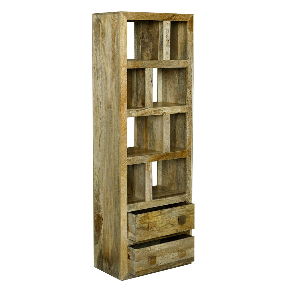 Yoga Light Mango Wood Tall Bookcase