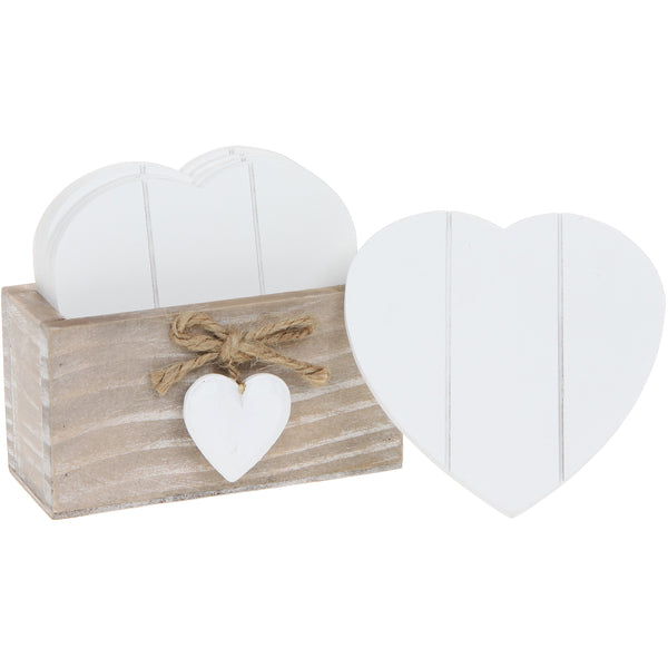 Six White Heart Coasters six-white-heart-coasters