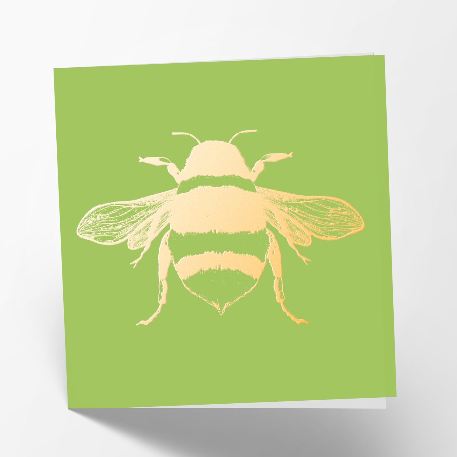 Green Bee Card with Foil Front