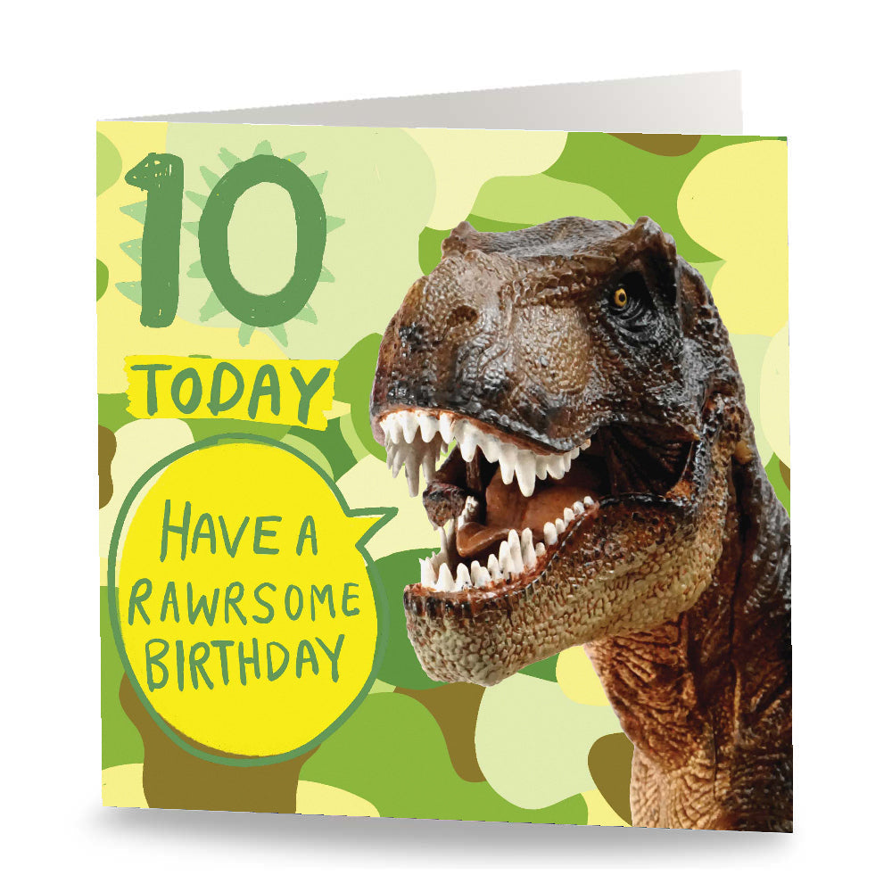 10 Today - Rawrsome Lime Camo Card