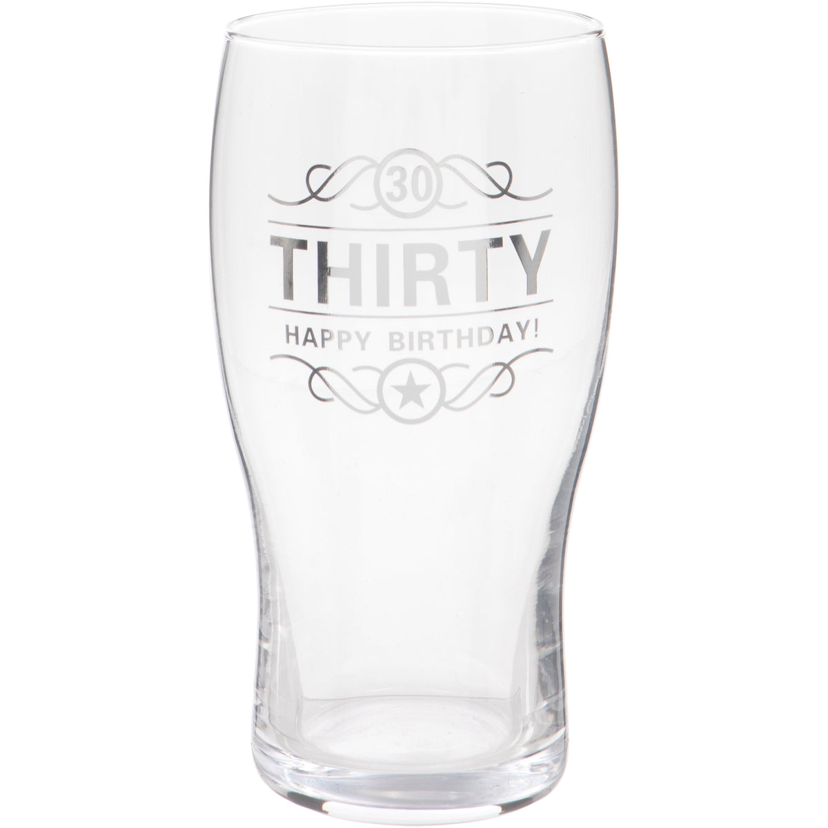 30th Birthday Beer Glass