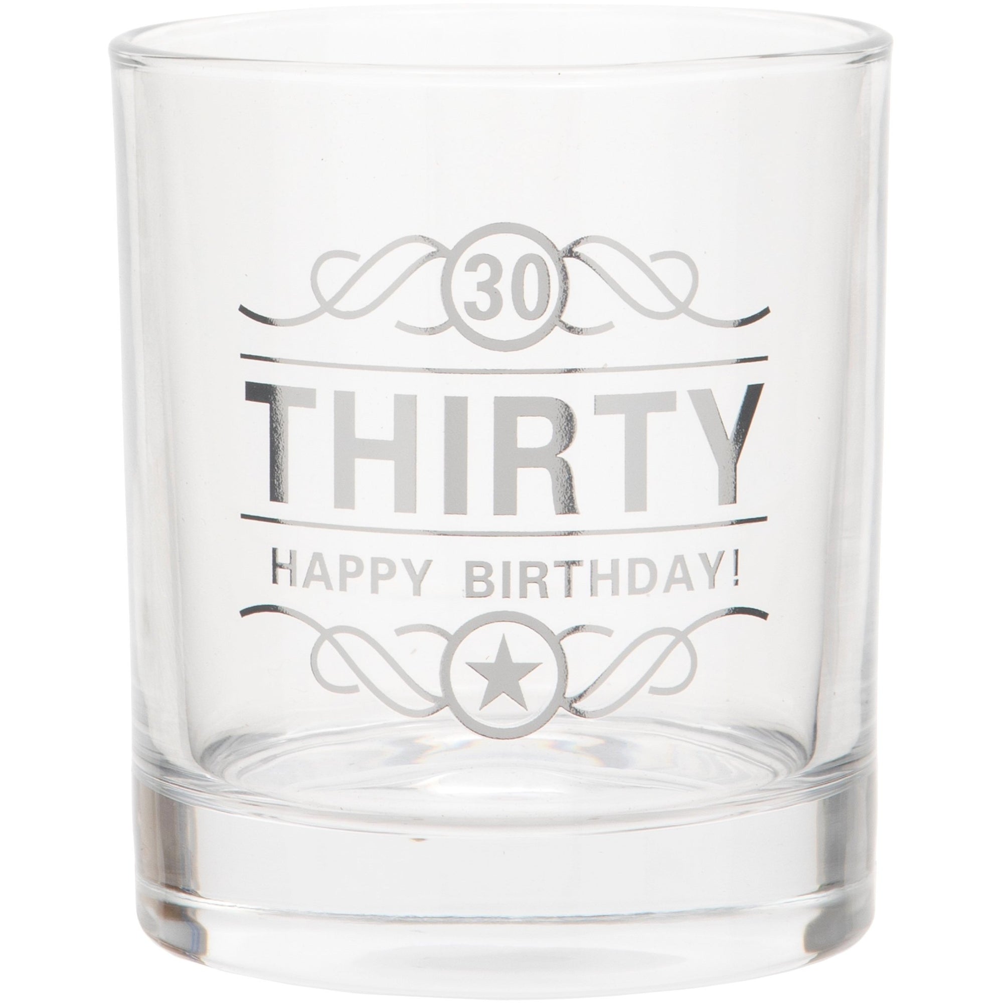Whisky Glass for Birthday - 30th