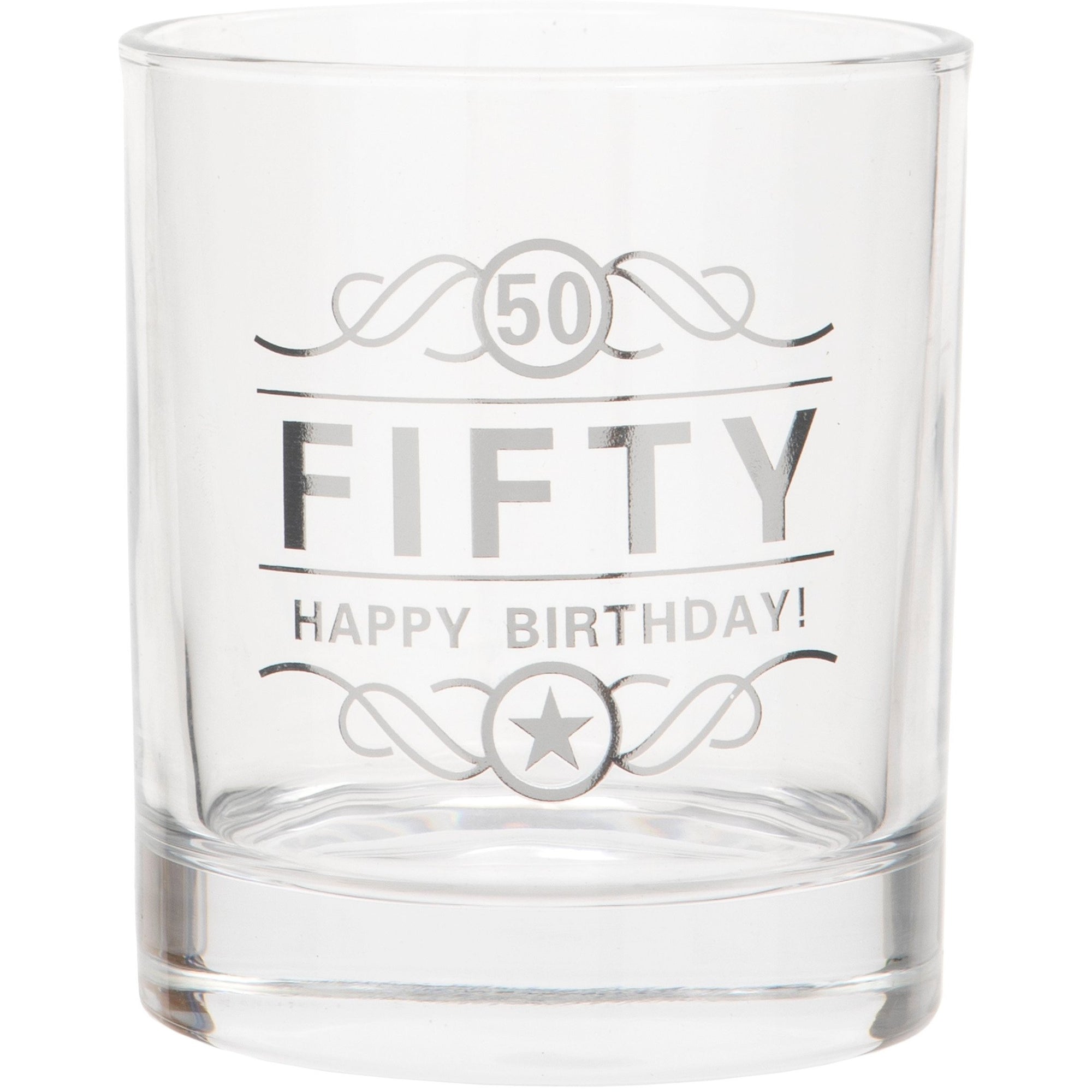 Whisky Glass for Birthday - 50th