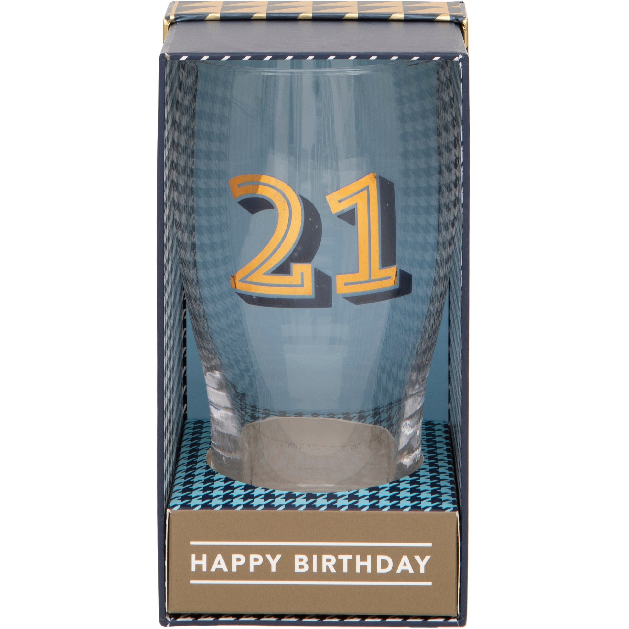 Gold Collection 21st Birthday Beer Pint Glass
