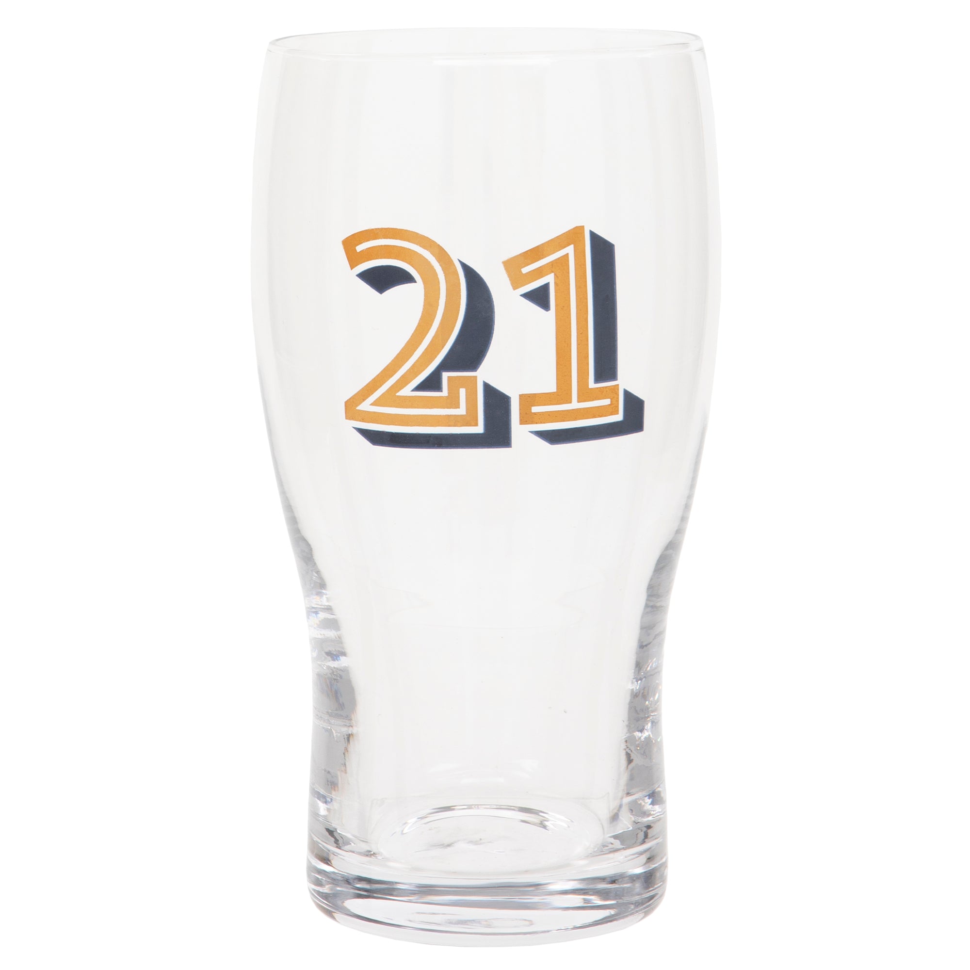 Gold Collection 21st Birthday Beer Pint Glass