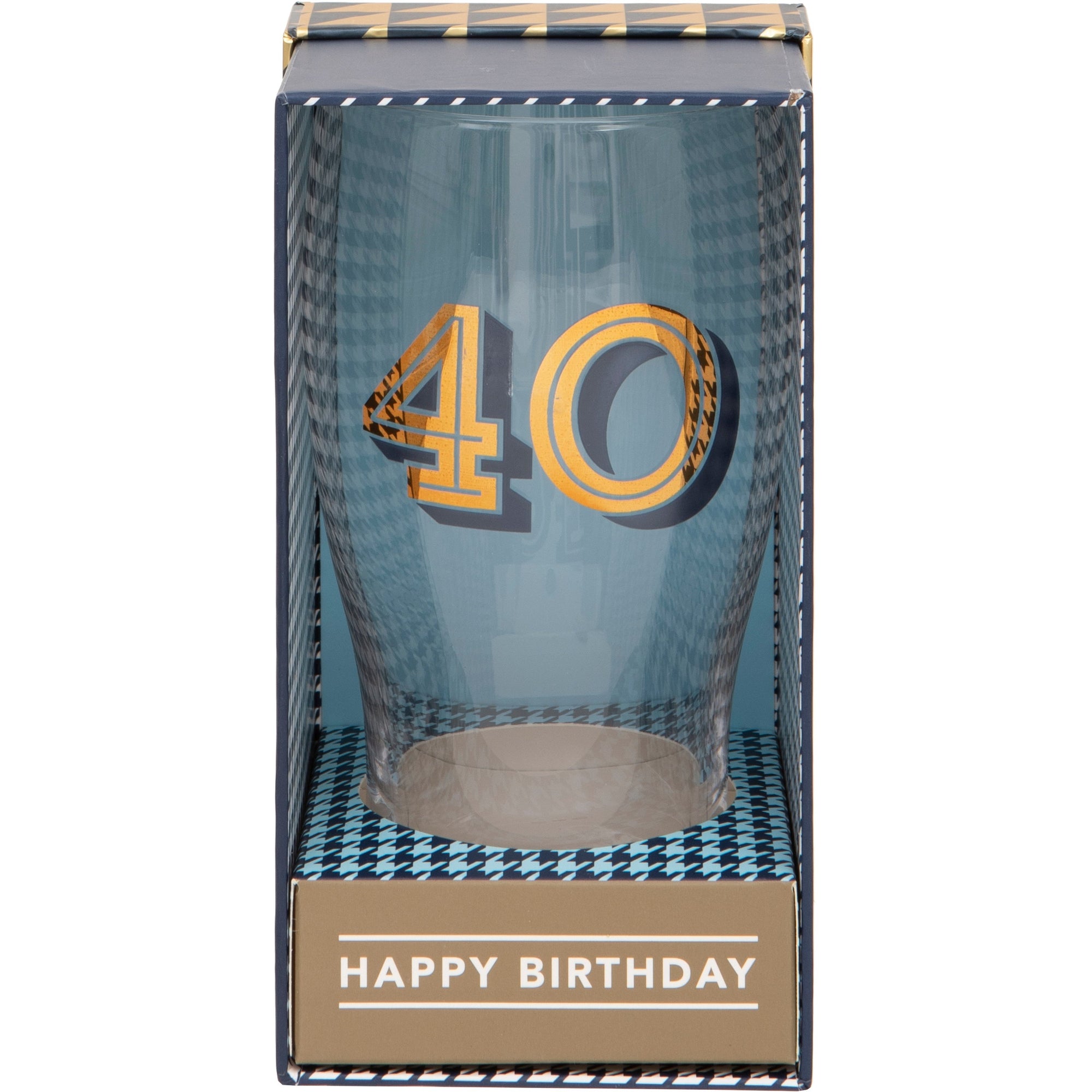 Gold Collection 40th Birthday Beer Pint Glass
