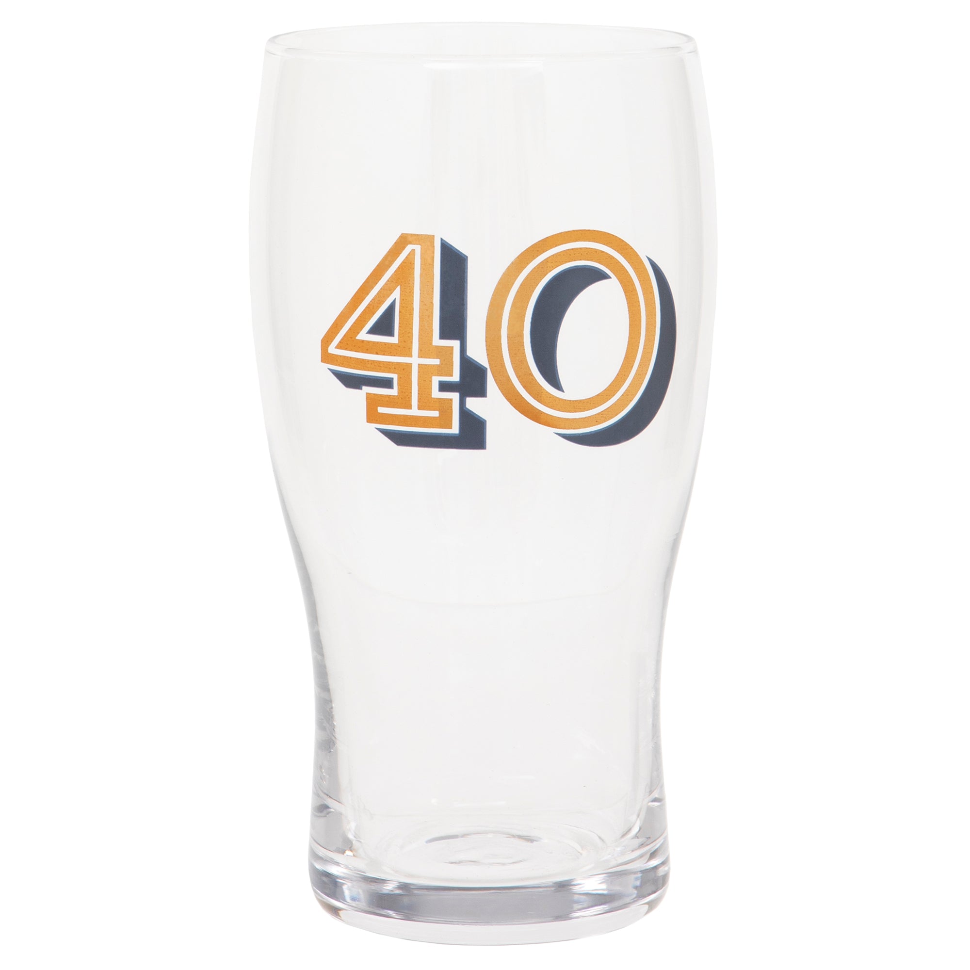 Gold Collection 40th Birthday Beer Pint Glass