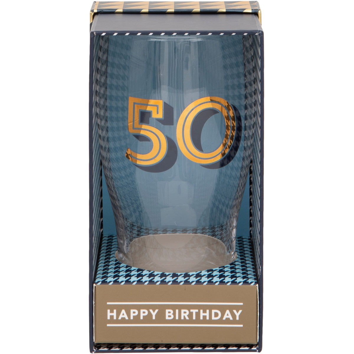 Gold Collection 50th Birthday Beer Glass