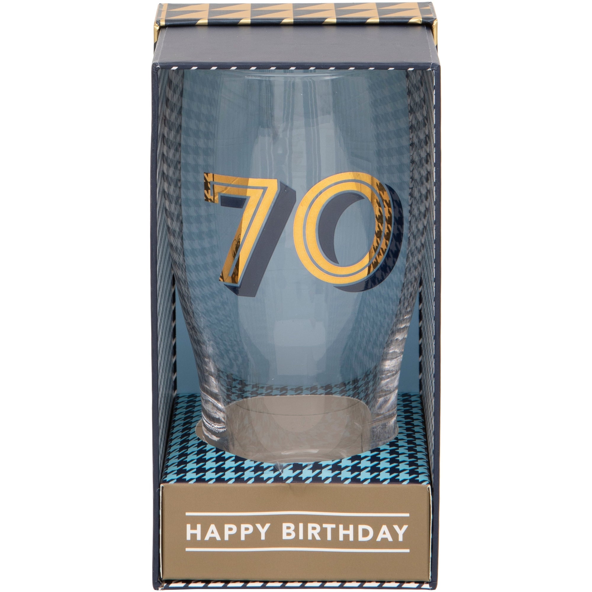 Gold Collection 70th Birthday Beer Pint Glass