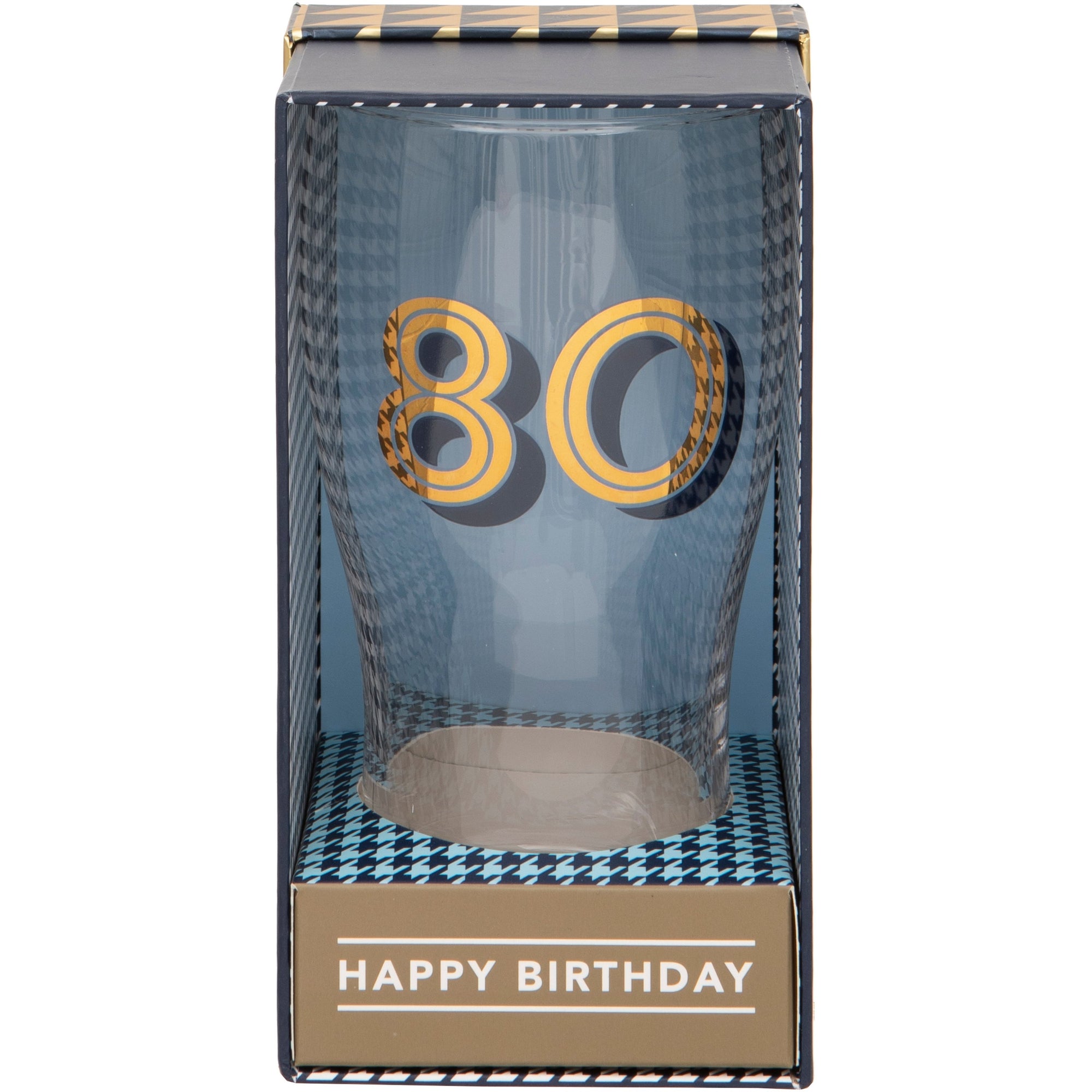 Gold Collection 80th Birthday Beer Pint Glass