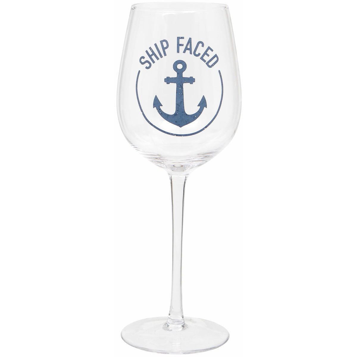 &#39;Ship Faced&#39; Wine Glass
