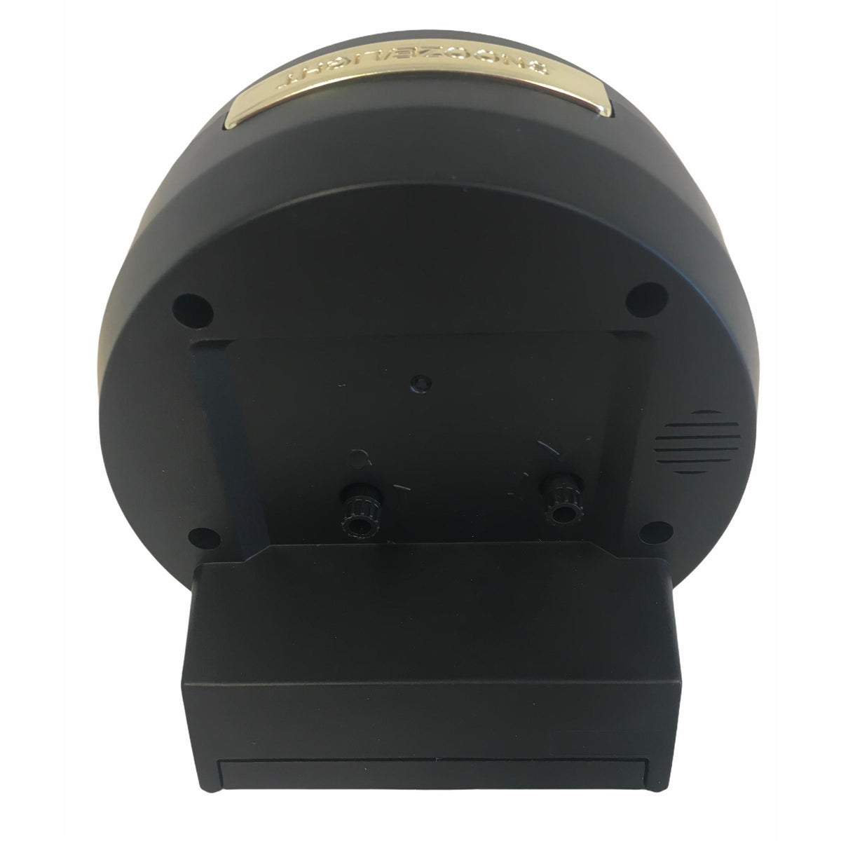 Bell Alarm Clock in Mat Black and Gold Detailing