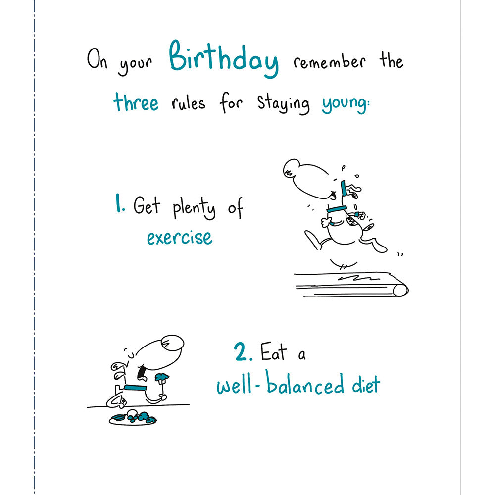 Staying Young Humour Birthday Greetings Card