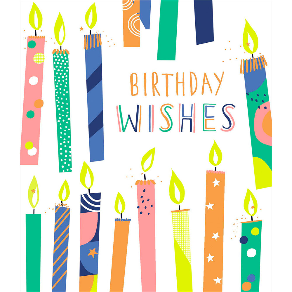 Birthday Wishes Neon Birthday Greetings Card