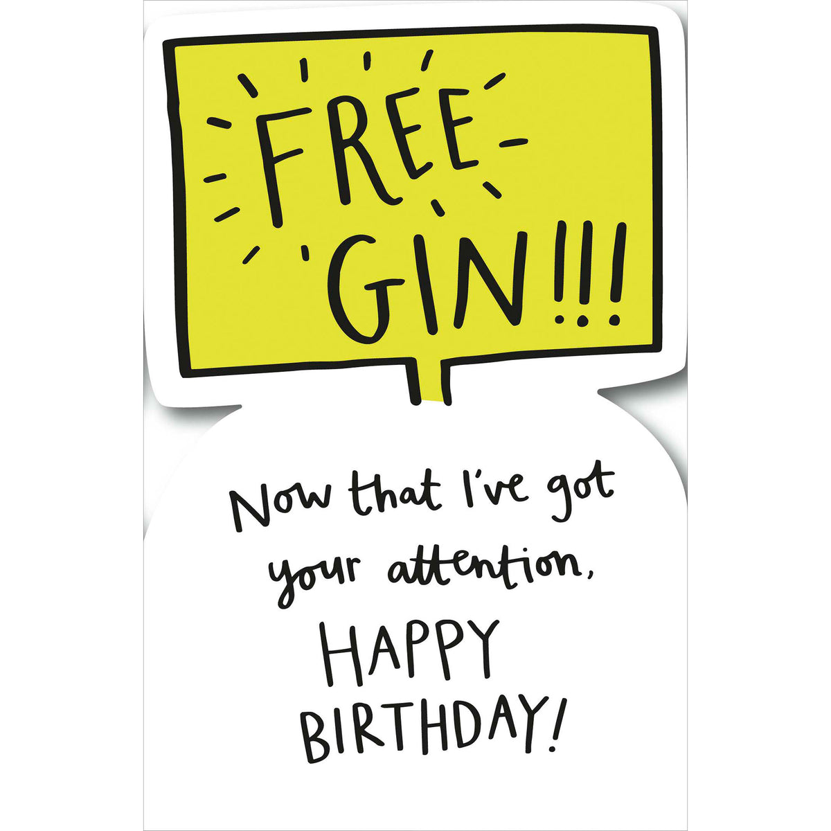 Free Gin Birthday Greetings Card