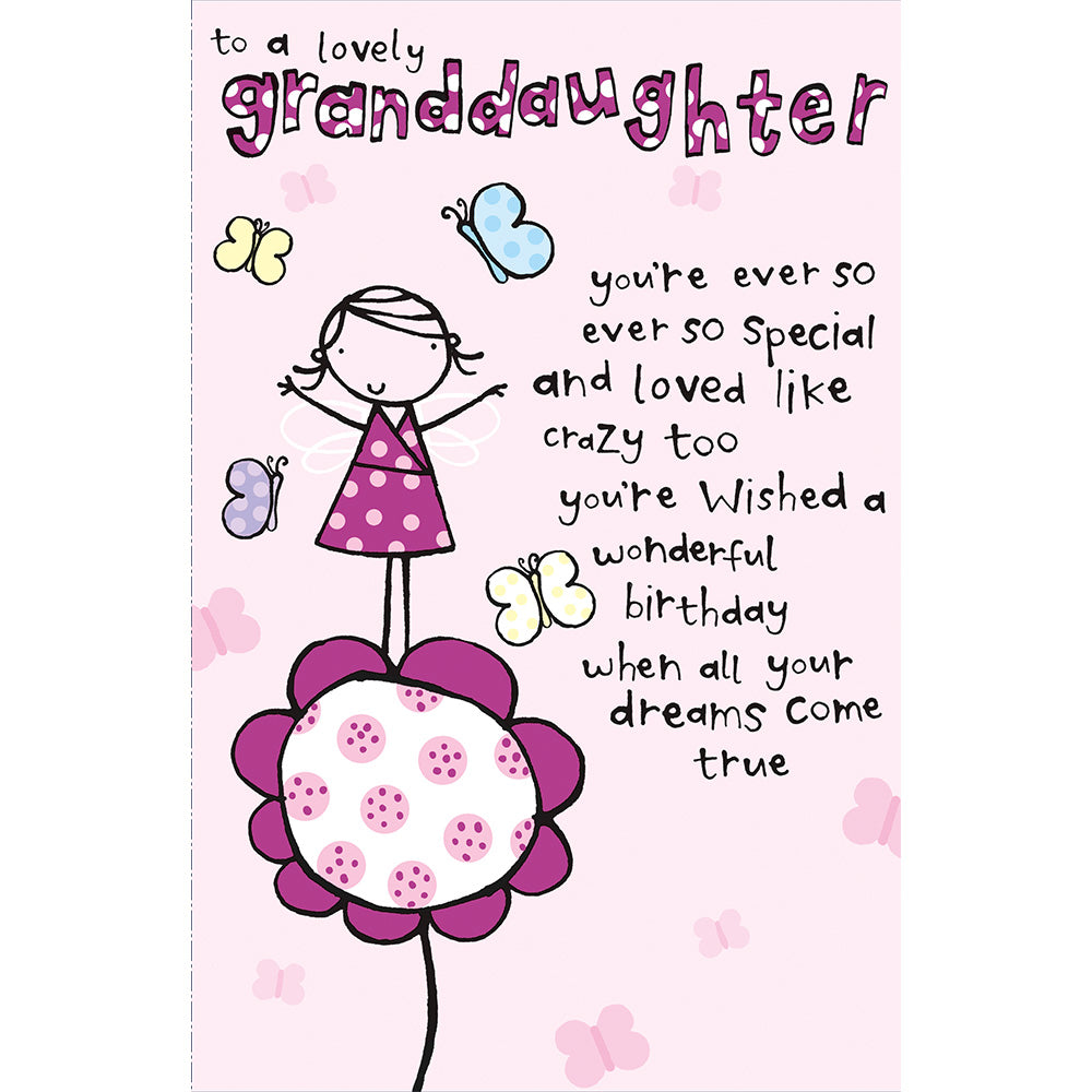 Granddaughter Birthday Greetings Card