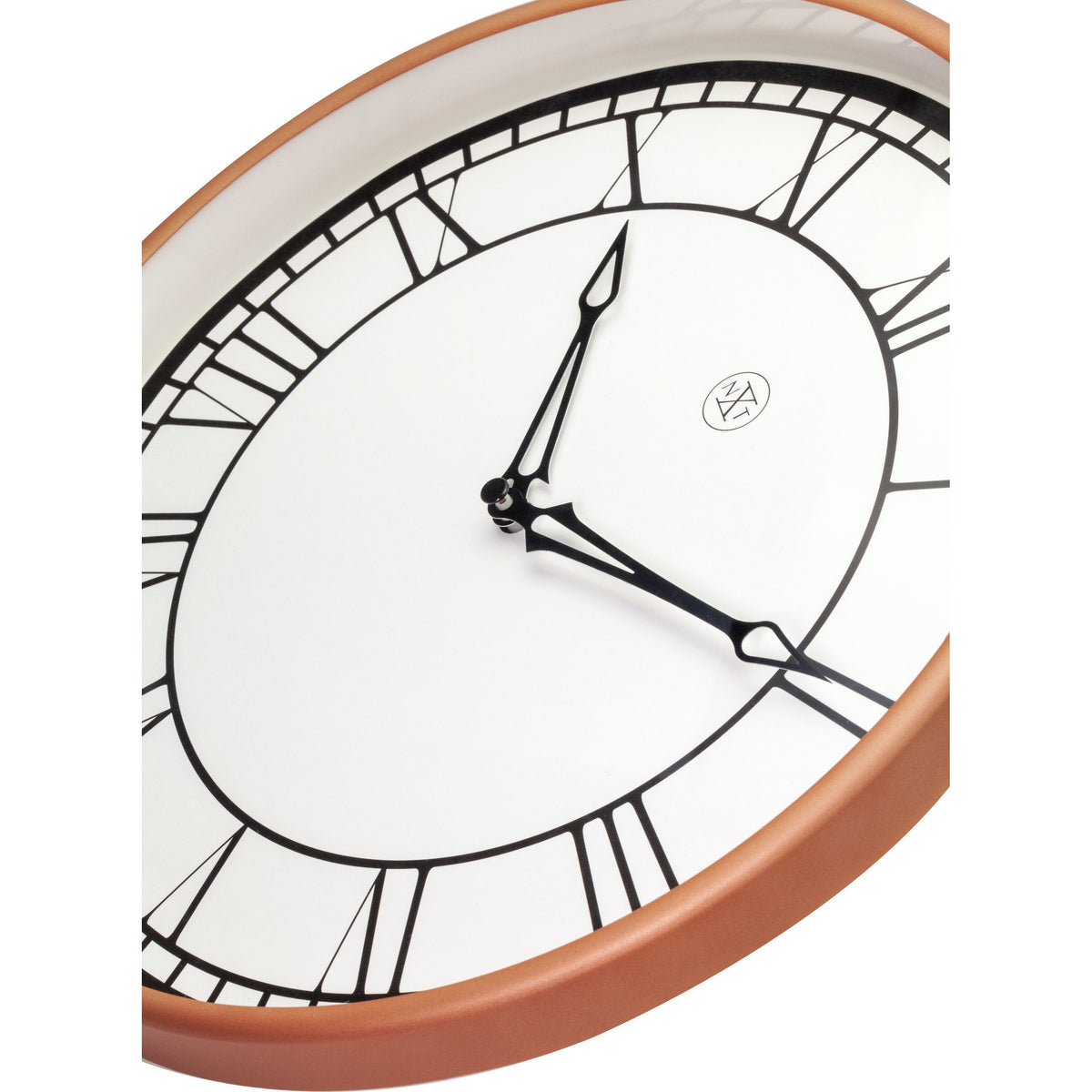 nXt - Wall clock - Ø 30 cm - Plastic - White / Matt Rose - &#39;Kyle&#39;