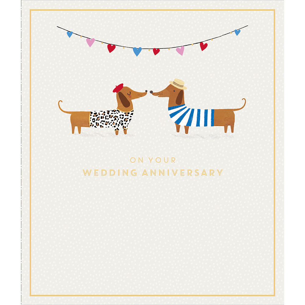 On Your Wedding Anniversary Greetings Card