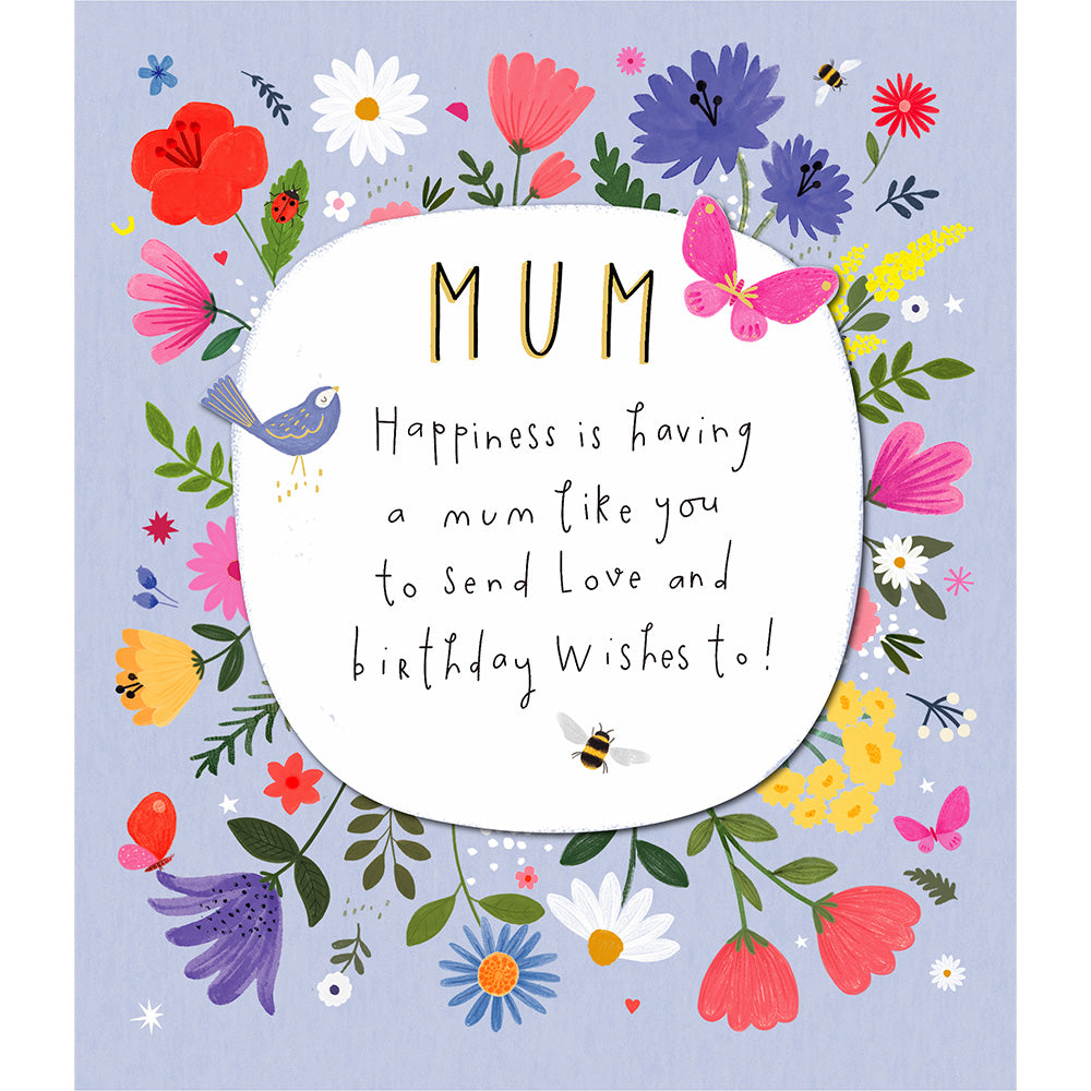 Happy Birthday Mum Greetings Card
