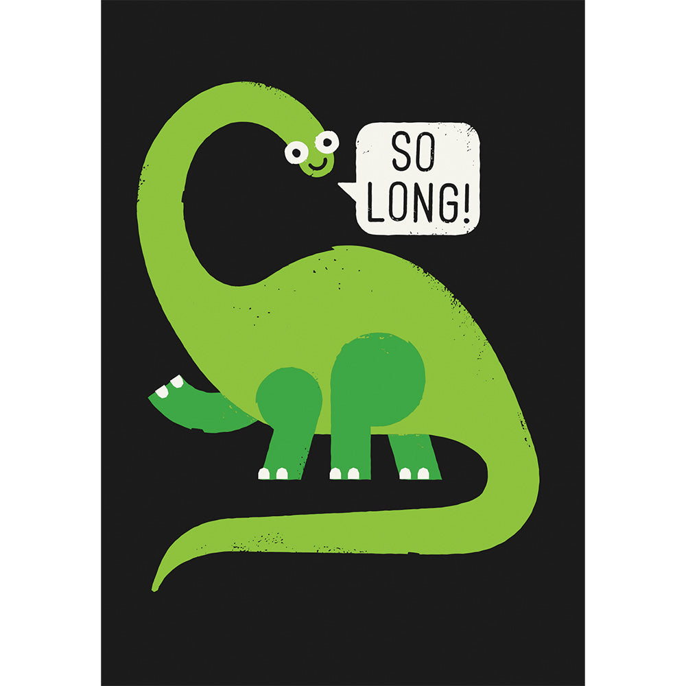 So Long Leaving Greetings Card