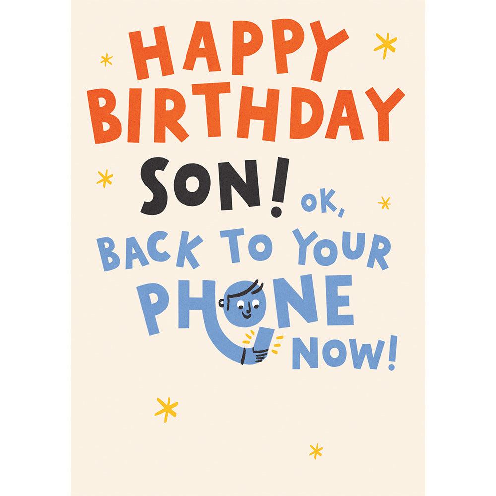 Happy Birthday Son Greetings Card